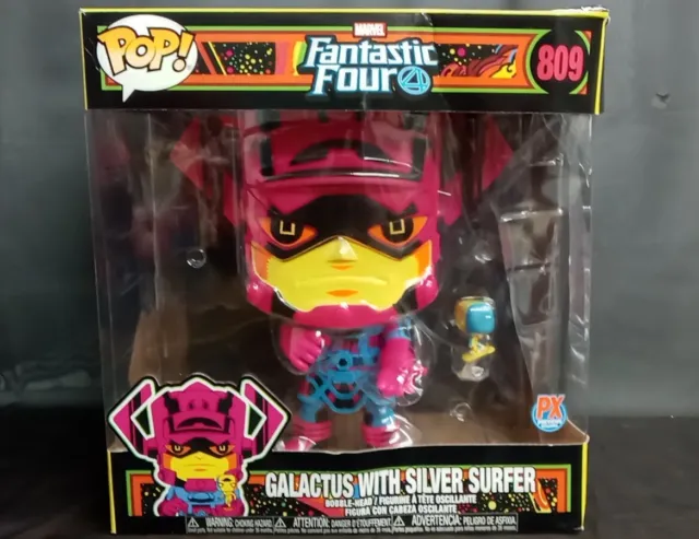 Funko Pop Fantastic Four 10" Inch Galactus with Silver Surfer #809 Previews PX