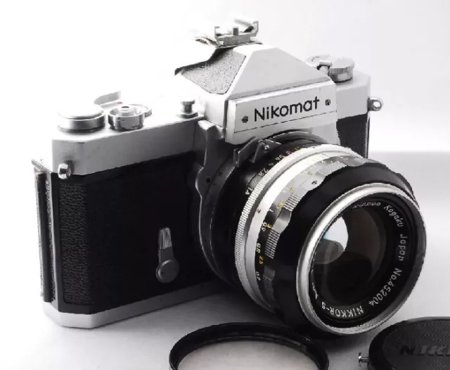 【Cuerpo SLR de película plateada Nikon Nikomat + lente NIKKOR-S automática 50 mm F1.4_240539】