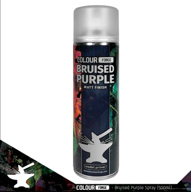 ⭐Púrpura magullado | Forja de color | Primer en aerosol mate 500 ml envío gratuito⭐