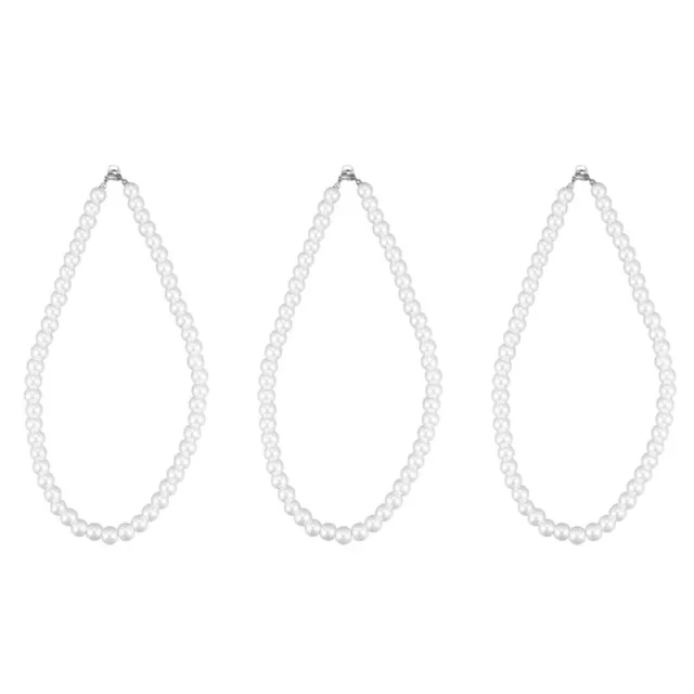 3X Collana Perle con Chiusura Metallo W6Y92031