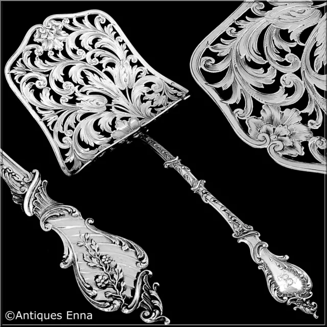 Soufflot French All Sterling Silver Asparagus Pastry Toast Server