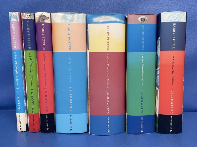 HARRY POTTER COMPLETE Hardback Book Set Books 1-7 Bloomsbury With Dust