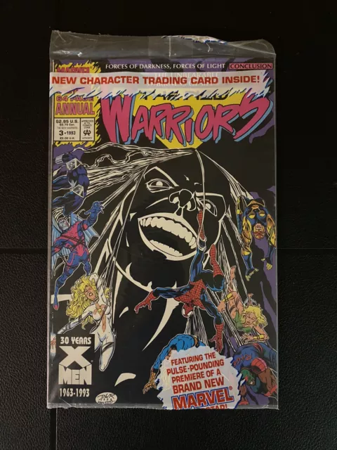 New Warriors Annual #3 Marvel Comics 1993 NM Sealed In Original Polybag W/ Card