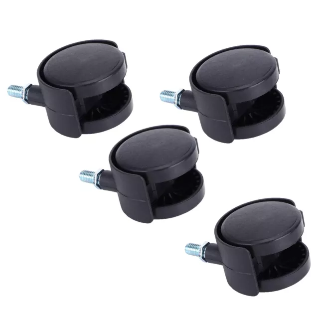 4Pcs 2in Universal Casters W/Brake Mute 360 Degree Rotating Wheels Furniture GS0