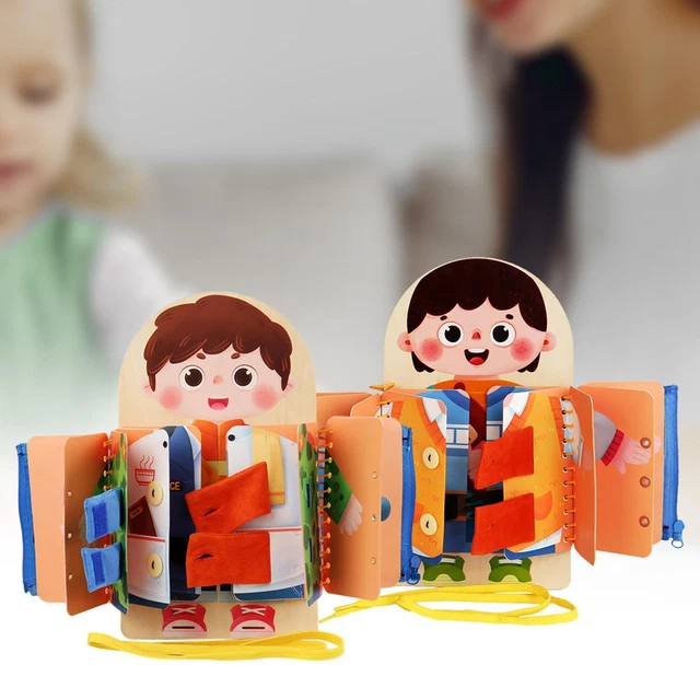 Juvanovo Planche Sensorielle Silicone 2PCS - 22 Cordes Tableau Activité Double Face Pour Enfants TDAH Autisme