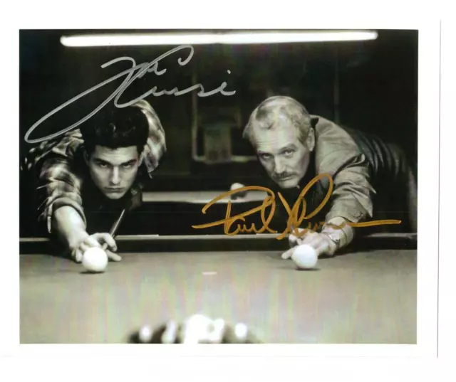 TOM CRUISE and PAUL NEWMAN "THE COLOR of MONEY" AUTOGRAPHED 8X10 PHOTO REPRINT *