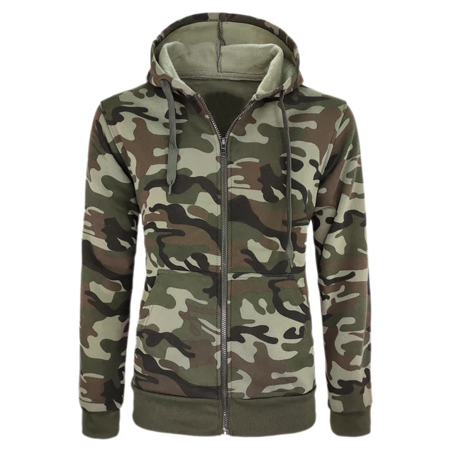 Felpa Uomo Invernale Militare Maglia Maglione Caldo Cotone Camouflage VEQUE 4