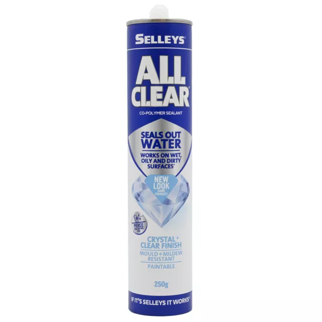 Selleys All Clear Crystal  Multipurpose Sealant for Wet, Oily & Dirty Surfaces