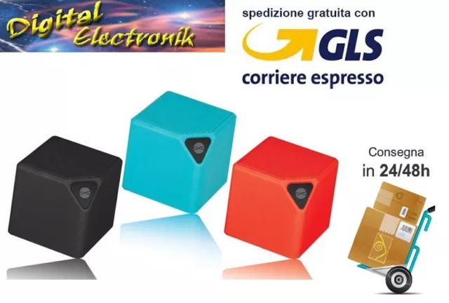 MINI CASSA PORTATILE  SD USB MP3 FM Bluetooth Smartphone Speaker Altoparlante Ws