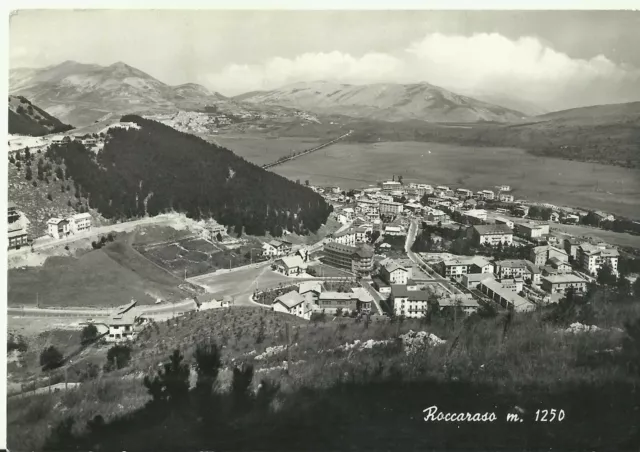 ROCCARASO (AQ) -m.1250 - PANORAMA - VIAGGIATA - VEDI FOTO