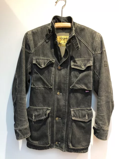 VINTAGE BELSTAFF BLACK Prince Denim Jacket XS 150.00 PicClick UK