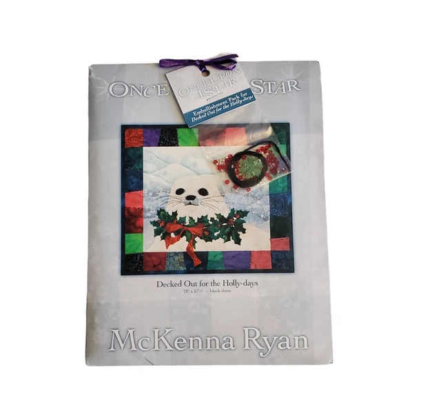 McKenna Ryan Once Upon a Star Block 3 Uncut Quilt Pattern w/ Embellishments NOS