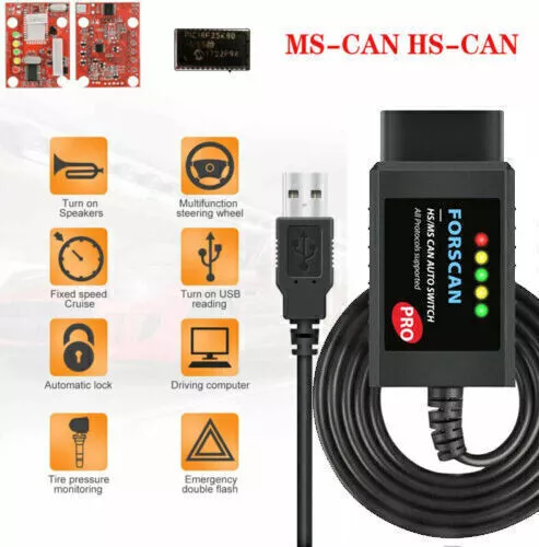 Forscan Pro software programmierung tool obd2 für ford Focus Smax Mondeo Kuga