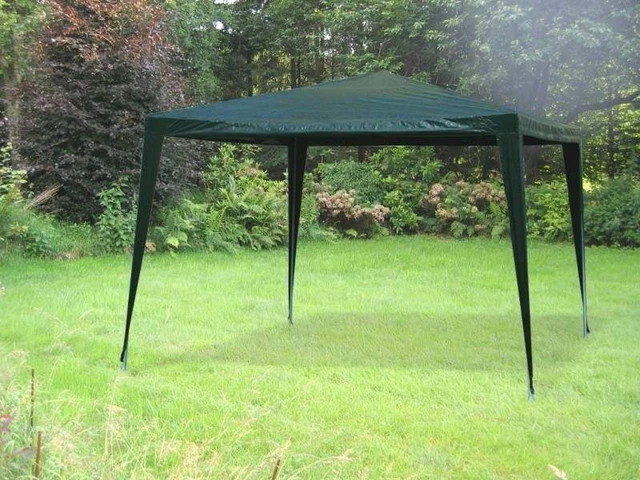 Pavillon Gartenpavillon Partyzelt Gartenzelt Garten Zelt Bierzelt 3X3M Grün
