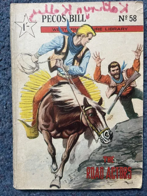 Pecos Bill Wild West Picture Library Comic No. 58 The Road Actors