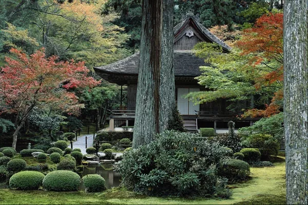 650061 Garden Of Sanzen in Temple Ohara Near Kyoto Japan A4 Photo Print