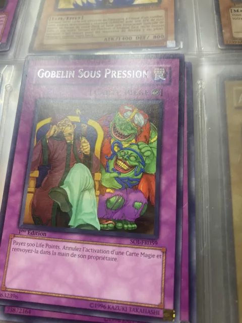 carte yugioh PÏEGE  Gobelin sous pression 1 ère édition soi-fr059