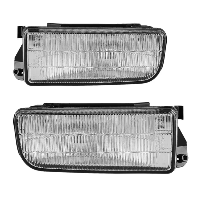 Fog Lights For 1992-1999 BMW E36/M3 3 Series Clear Glass Lens Lamp w/Bulbs Pair