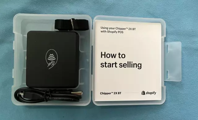NEW BBPOS Chipper 2X BT Bluetooth Magstrip / EMV / NFC Card Reader for Shopify