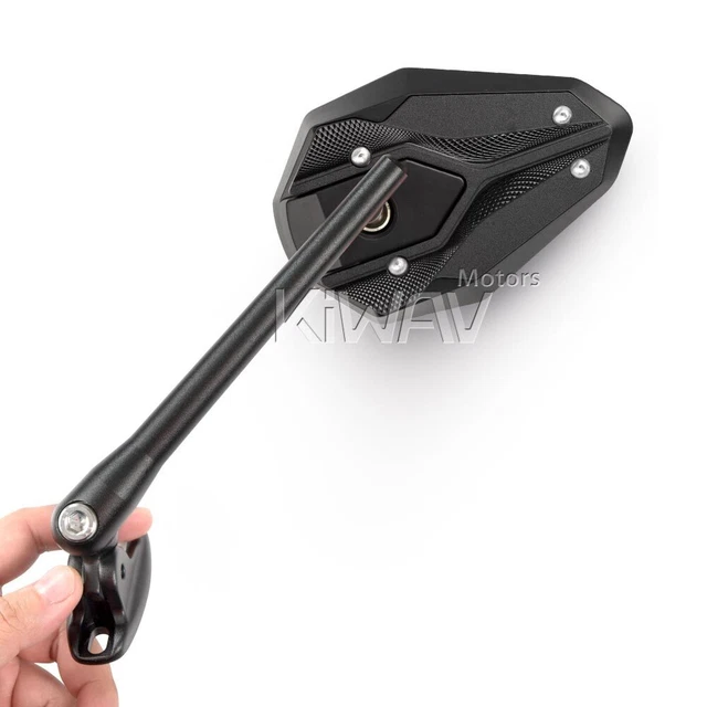 Rétroviseurs ViperII noir adaptateur noir moto sportbike montage fairing ε