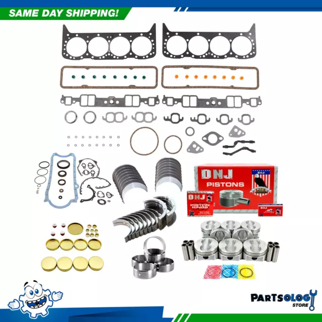 DNJ EK3102F Engine Rebuild Kit For 1986 Chevrolet GMC C10 Suburban 5.7L OHV 16v