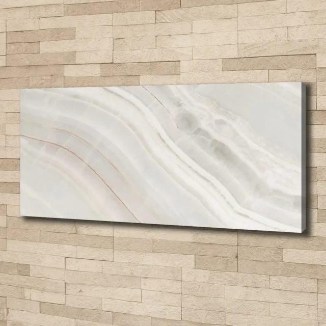 Cuadros Modernos Sobre Lienzo Para el Salón 125x50 Textura de mármol