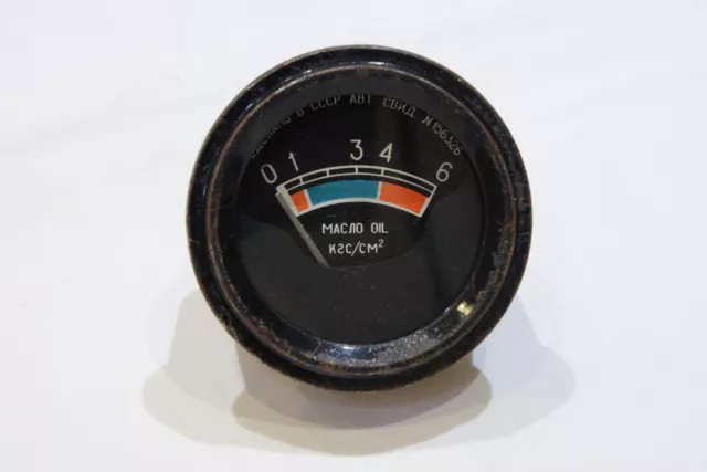 Vintage Hydraulic Oil Pressure Gauge 0-6 kg/cm2 Russian Made in CCCP 60mm 1/8NPT