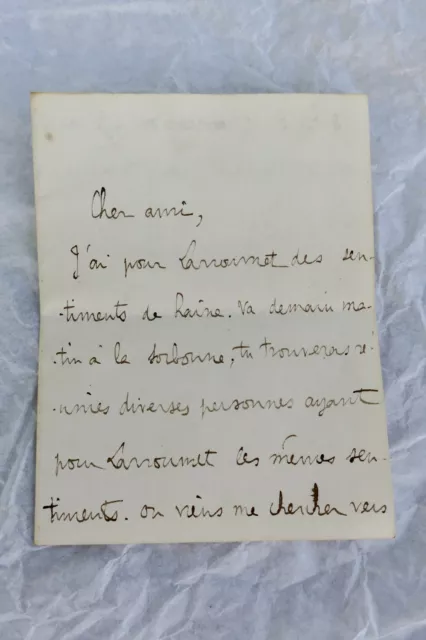 Daniel Halévy belle lettre autographe signée