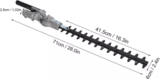 Kit Adattatore da decespugliatore a Tagliasiepi 26MM 9 denti 2