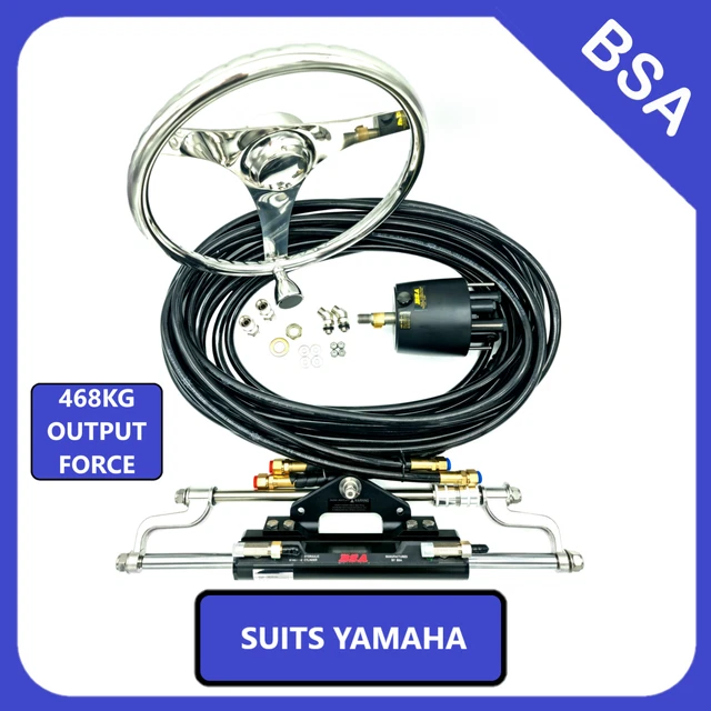 Hydraulic Boat Stainless Steering Kit Suits Yamaha Outboard Engines 468Kg Force