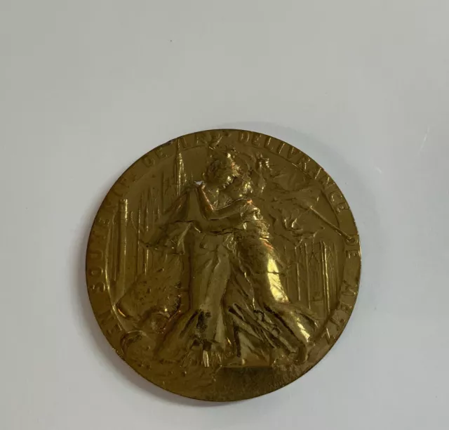 Médaille  En Souvenir De La Délivrance De Metz 19/11/1918 40,73 Gr