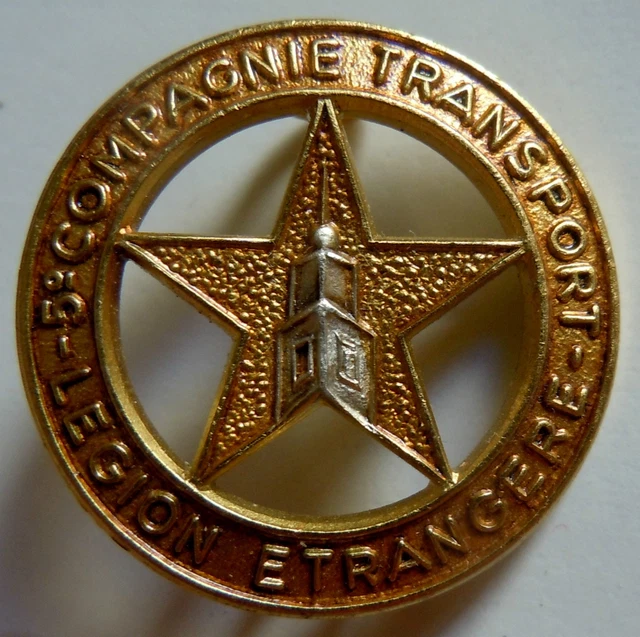 Insigne Légion étrangère – 38e Cie De Camions Bennes DRAGO, Vert Foncé