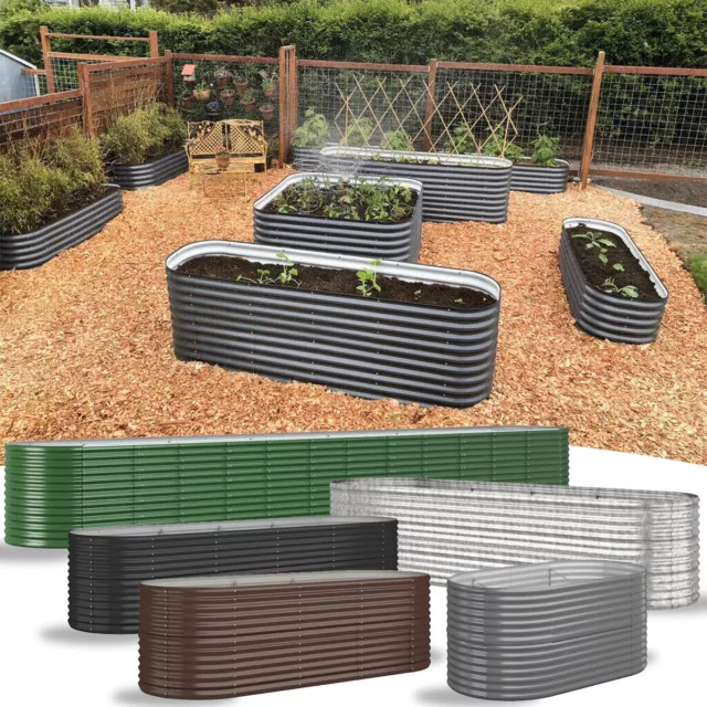 Metall Hochbeet Gartenbeet Gemüsebeet Pflanzbeet Blumenbeet Pflanzkübel Garten