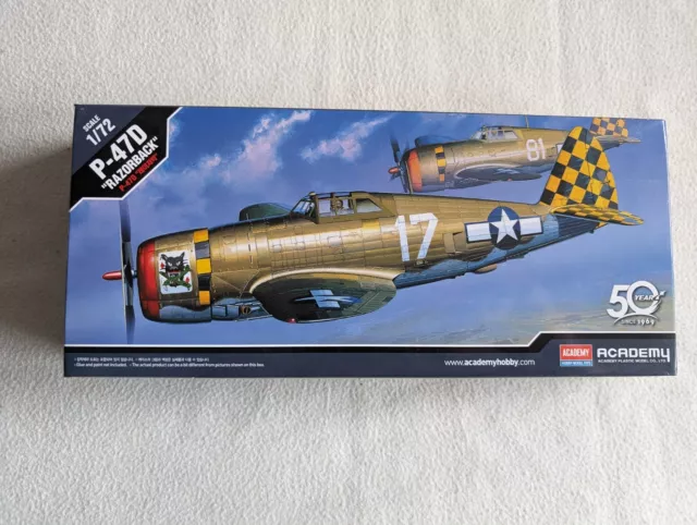 Academy 12492 U.S. II WW Fighter P-47D " Razorback " in 1:72 OVP+TOP!!!