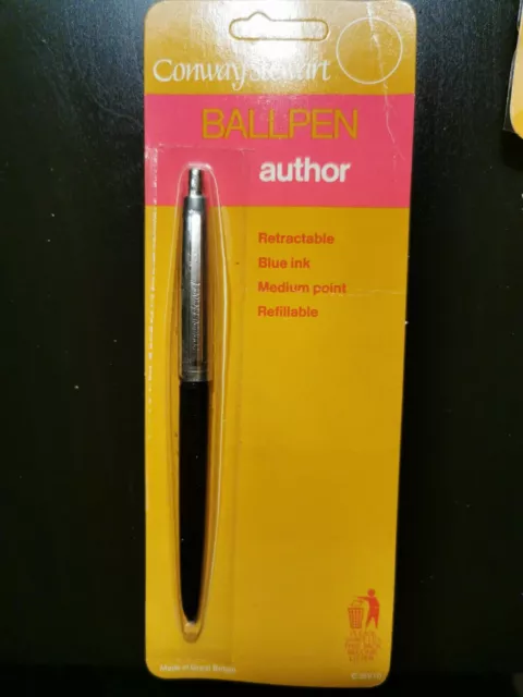 Vintage Conway Stewart "author" Ballpen Brand New Old Shop Stock Made In England