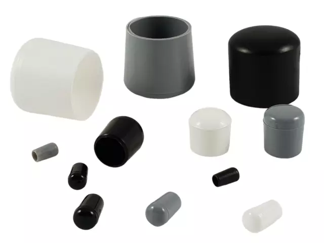 Gummikappen oder Plastikkappen für Rundrohre Rundstäbe Schutzkappen Ø3mm - Ø35mm