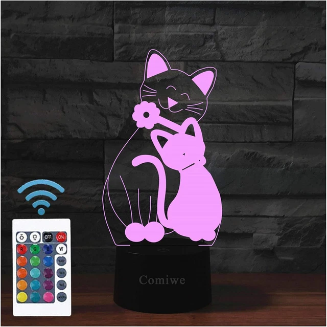 Lampada 3D A LED Cavallo – Illusione Ottica, 16 Colori Con Telecomando E Touch, USB, Regalo - 2