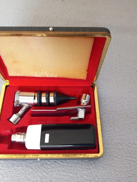 Vintage German AEG Otoscope Ophthalmoscope 60ER 70ER Jahre .