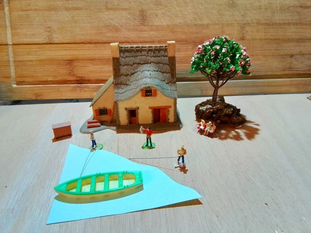 Décor De Maquette Faller - Maison Pavillon Avec Grande Cheminée - Réf 206 - Occasion