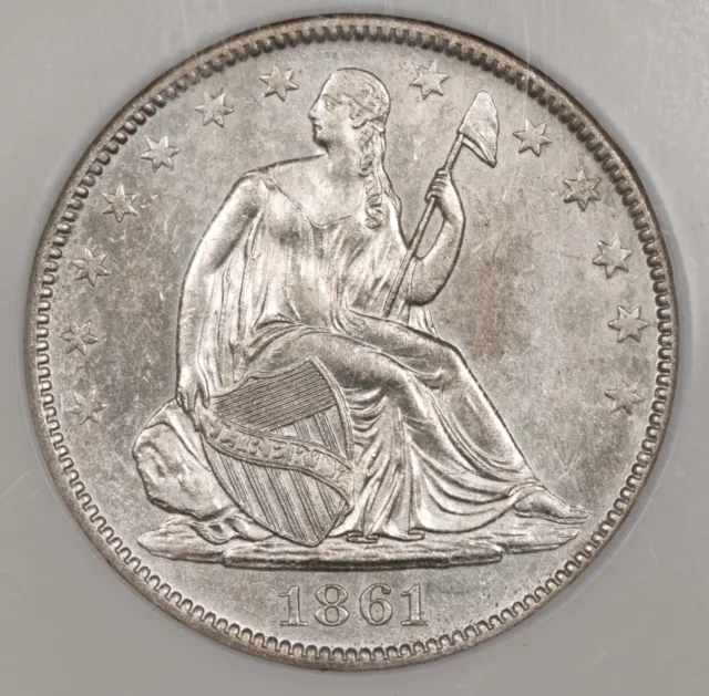 1861-O Seated Liberty Half Dollar W-13 CSA WB-103 NGC SS Republic! #DAL1