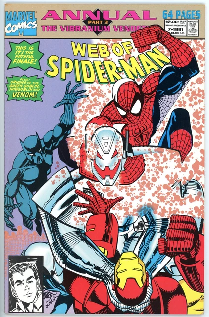 Web Of Spider Man Annual #7 High Grade 1991 - 25 Cent Combined Shipping