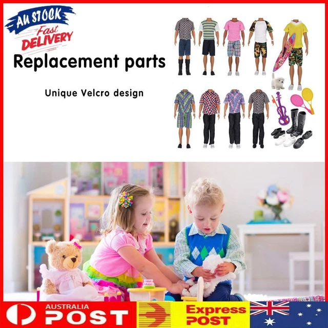 16pcs/set Dolls Clothing Shoes Handmade 11inch Random Pretend Play Dressup Toys