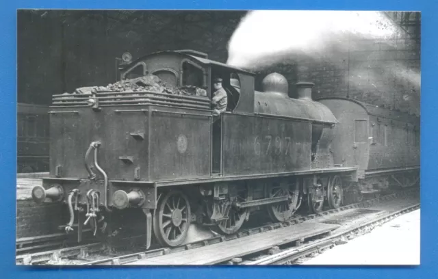 LMS 6797 AT NEW STREET BIRMINGHAM 23/4/35 9 x 14cm BLACK AND WHITE PHOTOGRAPH