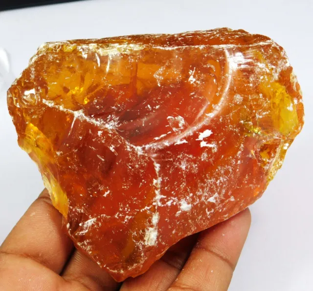 803.20 Ct Natural Amber Rough Uncut Orange Loose Gemstone