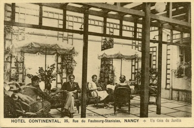 Postcard / Nancy Hotel Continental One Corner Of The Garden