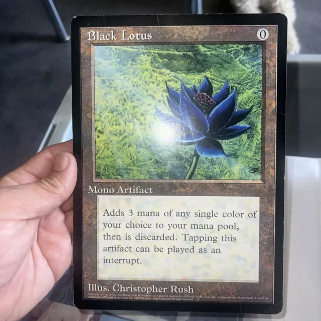 Black Lotus Chaos Orb Swamp Plains Island 6x9 Scrye Card MTG Magic The Gathering