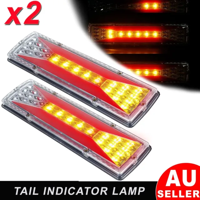 LED Trailer Lights Tail Lamp Ute Caravan Stop Brake Indicator Rear 12V Taillight