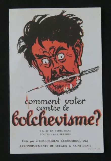 CPA Postcard HOW TO VOTE AGAINST BOLSHEVISM Seals of Saint-Denis