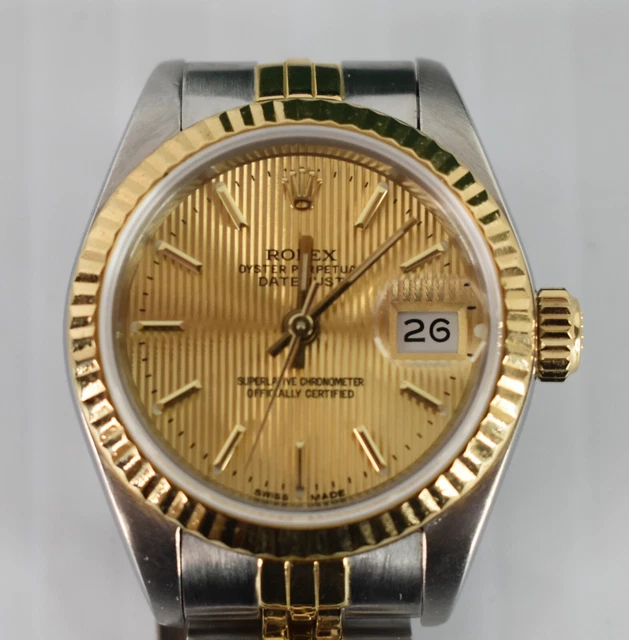 Ladies Rolex Oyster Perpetual Datejust Stainless / 18K YG - 69173 Champagne Dial Ladies Rolex Oyster Perpetual Datejust Stainless / 18K YG - 69173 Champagne Dial