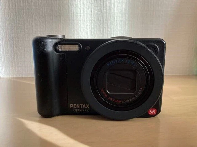 Pentax Optio RZ10 Digital Camera Classic Black 14MP Wide 28mm 10x Optical Zoom